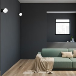 Sieninis šviestuvas SFERA BLACK 1xE14