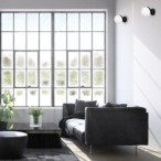 Sieninis šviestuvas SFERA BLACK 1xE14