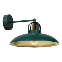Sieninis šviestuvas FELIX GREEN/GOLD 1xE27