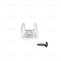 Hermetiškos 220V LED juostos plastikinis laikiklis - LEDOK.lt