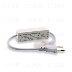 Hermetiškos 220V LED juostos maitinimo priedas "be mirgėjimo" maks. 300W - LEDOK.lt