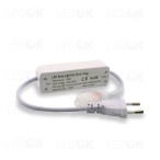 Hermetiškos 220V LED juostos maitinimo priedas "be mirgėjimo" maks. 300W - LEDOK.lt