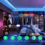 Skaitmeninės LED juostos komplektas su Wi-Fi valdikliu ir maitinimo šaltiniu, RGB IC, 10m, 36W, TUYA / Smart Life, NOUS - LEDOK.