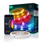 LED juostos komplektas su Bluetooth valdikliu ir maitinimo šaltiniu, RGB, 5m, 24W, TUYA / Smart Life, NOUS - LEDOK.lt