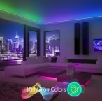 LED juostos komplektas su Bluetooth valdikliu ir maitinimo šaltiniu, RGB, 5m, 24W, TUYA / Smart Life, NOUS - LEDOK.lt