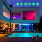 LED juostos komplektas su Bluetooth valdikliu ir maitinimo šaltiniu, RGB, 5m, 24W, TUYA / Smart Life, NOUS - LEDOK.lt