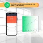 Išmanioji Wi-Fi rozetė A1, 3450W 16A, su energijos matavimu, TUYA / Smart Life, NOUS - LEDOK.lt