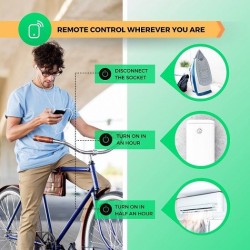 Išmanioji Wi-Fi rozetė A1, 3450W 16A, su energijos matavimu, TUYA / Smart Life, NOUS - LEDOK.lt