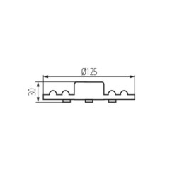 LED modulis MODv2 12W WW SMD 230V 1200lm 3000K 18000h (Šilta balta)