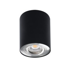 Akcentinis LED šviestuvas BORD DLP-50-SR/B GU10 230V PAR16 IP20 (Paviršinio montavimo) Aliuminio lydinys Juoda sidabro