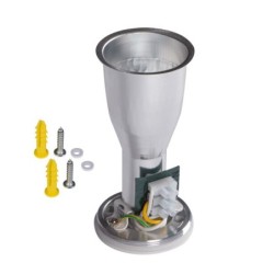 Akcentinis LED šviestuvas AQILO E14 IP65 DSO-B 230V (Paviršinio montavimo) Aliuminio lydinys Plastikas Juoda