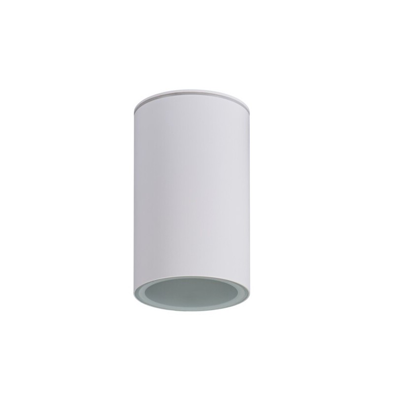 Akcentinis LED šviestuvas AQILO E27 IP65 DSO-W 230V (Paviršinio montavimo) Plastikas Balta