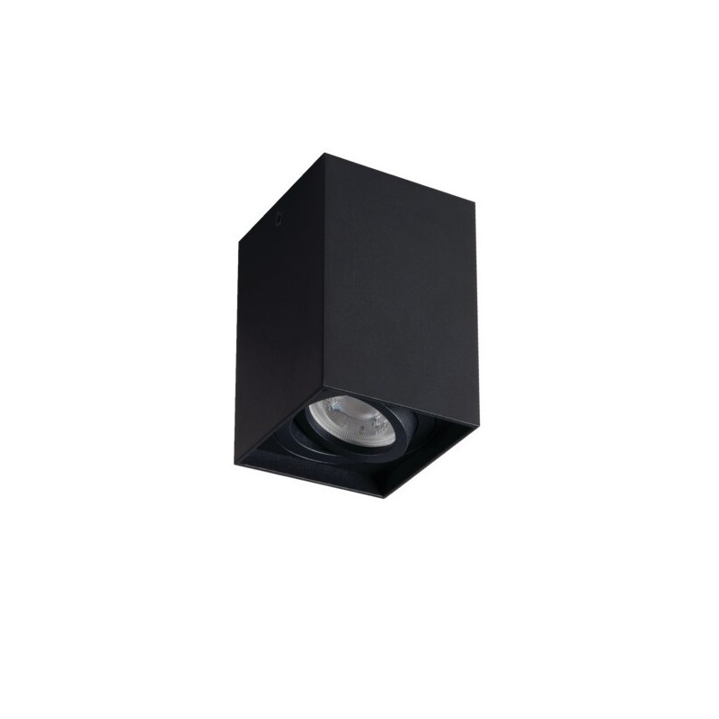 Akcentinis LED šviestuvas GORD XS DLP-50-B GU10 230V PAR16 IP20 (Paviršinio montavimo) Aliuminio lydinys Juoda