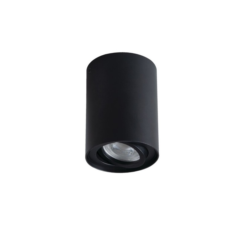 Akcentinis LED šviestuvas BORD XS DLP-50-B GU10 230V PAR16 IP20 (Paviršinio montavimo) Aliuminio lydinys Juoda