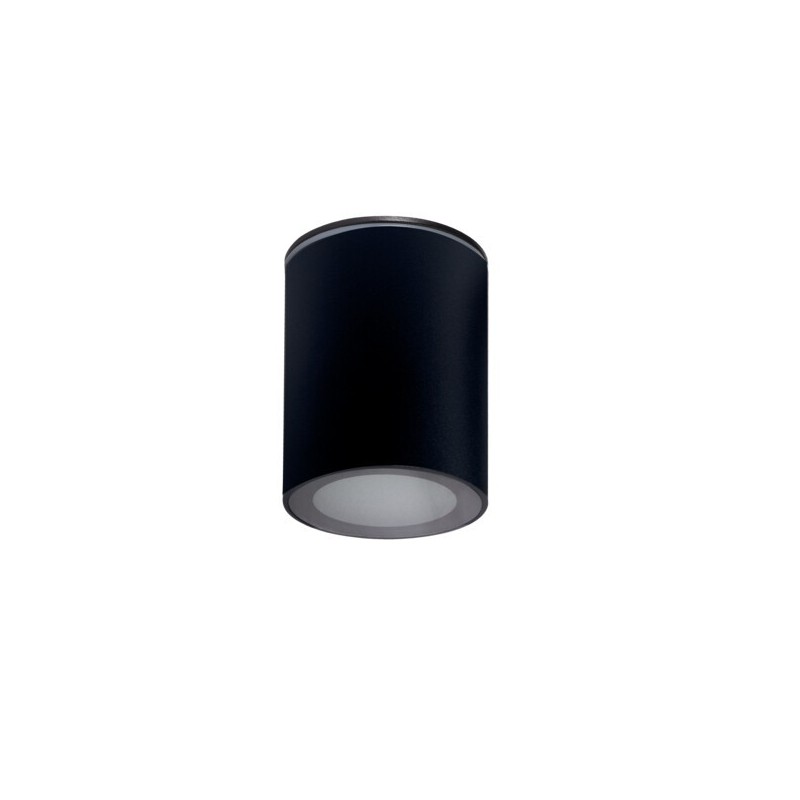 Akcentinis LED šviestuvas AQILO IP65 DSO-B GU10 230V PAR16 (Paviršinio montavimo) Aliuminio lydinys Plastikas Juoda