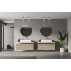 Akcentinis LED šviestuvas AQILO IP65 DSO-GR GU10 230V PAR16 (Paviršinio montavimo) Aliuminio lydinys Plastikas Grafito