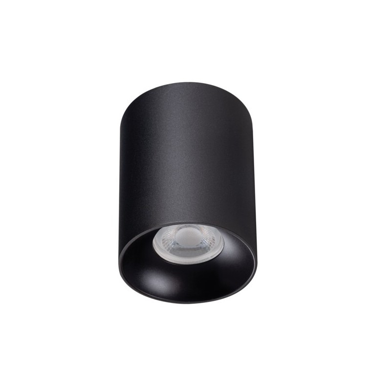 Akcentinis LED šviestuvas RITI GU10 B/B 230V PAR16 IP20 (Paviršinio montavimo) Aliuminio lydinys Juoda