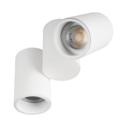 Lubinis šviestuvas BLURRO 2xGU10 CO-W 2xGU10 230V PAR16 IP20 I (Paviršinio montavimo) Aliuminio lydinys Balta