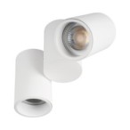 Lubinis šviestuvas BLURRO 2xGU10 CO-W 2xGU10 230V PAR16 IP20 I (Paviršinio montavimo) Aliuminio lydinys Balta