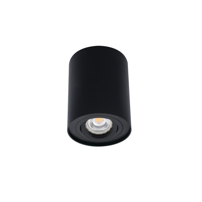 Lubinis šviestuvas BORD DLP-50-B GU10 230V PAR16 IP20 (Paviršinio montavimo) Aliuminio lydinys Matinė juoda