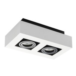 Lubinis šviestuvas STOBI DLP 250-W 2xGU10 230V PAR16 IP20 Paviršinis Aliuminio lydinys Balta