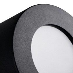 Lubinis šviestuvas SANI IP44 DSO-B GU10 230V (Paviršinio montavimo) Plastikas Aliuminio lydinys Juoda