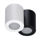 Lubinis šviestuvas SANI IP44 DSO-B GU10 230V (Paviršinio montavimo) Plastikas Aliuminio lydinys Juoda