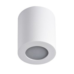 Lubinis šviestuvas SANI IP44 DSO-W GU10 230V (Paviršinio montavimo) Plastikas Aliuminio lydinys Balta