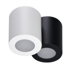 Lubinis šviestuvas SANI IP44 DSO-W GU10 230V (Paviršinio montavimo) Plastikas Aliuminio lydinys Balta