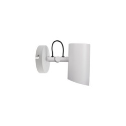 Sieninis šviestuvas AGZAR EL-10 W E14 230V IP20 Plienas Balta