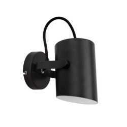 Sieninis šviestuvas LARATA EL-10 B E27 230V IP20 Metalas Juoda