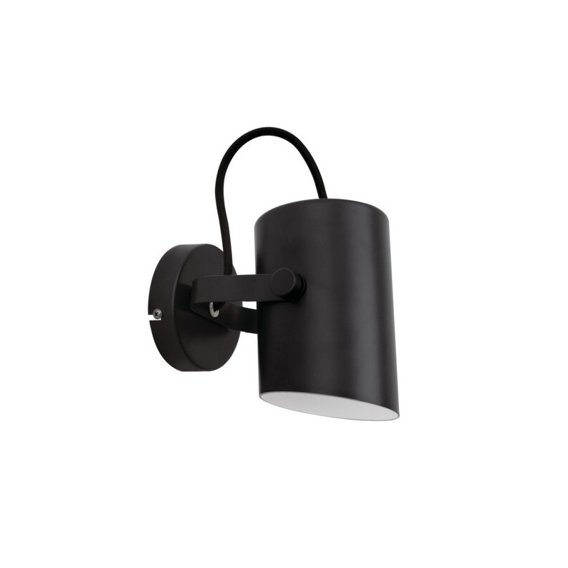 Sieninis šviestuvas LARATA EL-10 B E27 230V IP20 Metalas Juoda