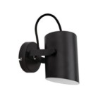 Sieninis šviestuvas LARATA EL-10 B E27 230V IP20 Metalas Juoda