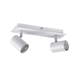 Lubinis šviestuvas EVALO EL-2I W SR 2xGU10 230V IP20 Aliuminio lydinys Balta