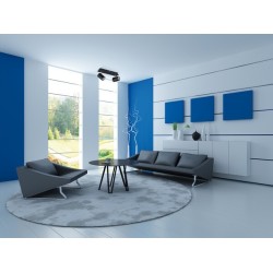 Lubinis šviestuvas EVALO EL-2I B-SR 2xGU10 230V IP20 Aliuminio lydinys Juoda
