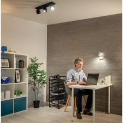 Lubinis šviestuvas GALOBA EL-3I B 3xGU10 230V PAR16 IP20 Aliuminio lydinys Juoda