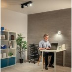 Lubinis šviestuvas GALOBA EL-3I B 3xGU10 230V PAR16 IP20 Aliuminio lydinys Juoda