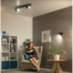 Lubinis šviestuvas GALOBA EL-4I B 4xGU10 230V PAR16 IP20 Aliuminio lydinys Juoda