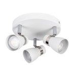 Lubinis šviestuvas ENALI EL-30 W 3xGU10 230V PAR16 IP20 Plienas Balta