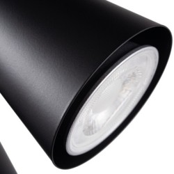 Sieninis šviestuvas SEMPRA EL-1I B-SR PAR16 GU10 230V IP20 Plienas Juoda