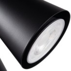 Sieninis šviestuvas SEMPRA EL-1I B-SR PAR16 GU10 230V IP20 Plienas Juoda