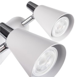 Lubinis šviestuvas SEMPRA EL-2I W SR 2xGU10 230V PAR16 IP20 Plienas Balta