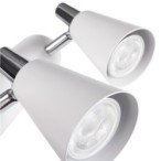 Lubinis šviestuvas SEMPRA EL-2I W SR 2xGU10 230V PAR16 IP20 Plienas Balta