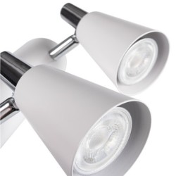 Lubinis šviestuvas SEMPRA EL-3I W SR 3xGU10 230V IP20 Plienas Balta
