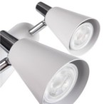Lubinis šviestuvas SEMPRA EL-3I W SR 3xGU10 230V IP20 Plienas Balta