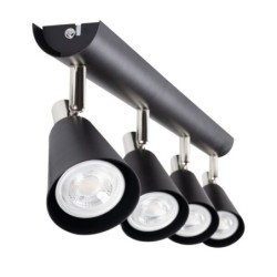 Lubinis šviestuvas SEMPRA EL-4I B-SR 4xGU10 230V IP20 Plienas Juoda