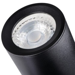 Sieninis šviestuvas LAURIN EL-1O B PAR16 GU10 230V IP20 Aliuminio lydinys Juoda