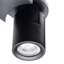 Lubinis šviestuvas LAURIN EL-2I B 2xGU10 230V IP20 Aliuminio lydinys Juoda