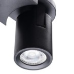 Lubinis šviestuvas LAURIN EL-2I B 2xGU10 230V IP20 Aliuminio lydinys Juoda