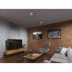 Lubinis šviestuvas LAURIN EL-30 W 3xGU10 230V IP20 Aliuminio lydinys Balta